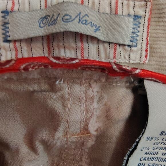 Old Navy Fine Corduroy Pants – Tan – Size 4 Short – Stretch Comfort - Picture 4 of 6